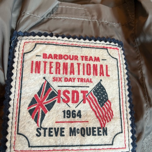 Barbour Grey Varsity Bomber Jacket - Picture 4 of 5